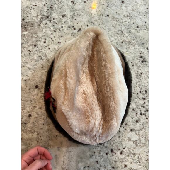 Vintage 70’s Faux Fur Derby Hat L - Picture 6 of 6